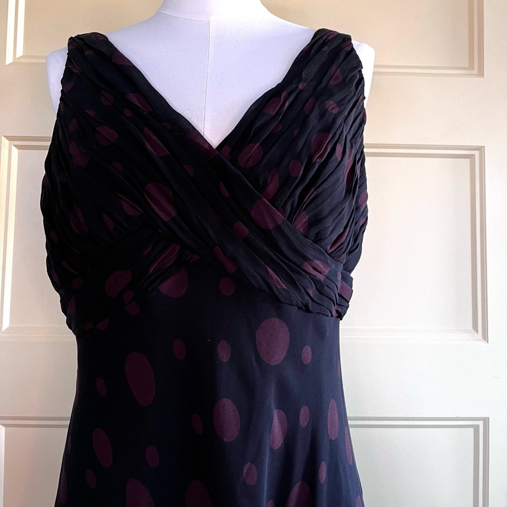 Anne Klein Dress Silk Dress Size 12 - Picture 3 of 10